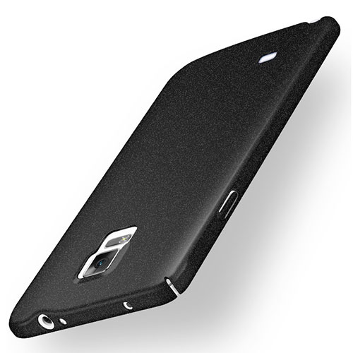 Hard Rigid Plastic Quicksand Cover for Samsung Galaxy Note 4 Duos N9100 Dual SIM Black