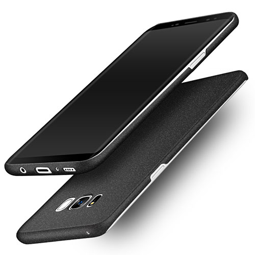 Hard Rigid Plastic Quicksand Cover for Samsung Galaxy S8 Black