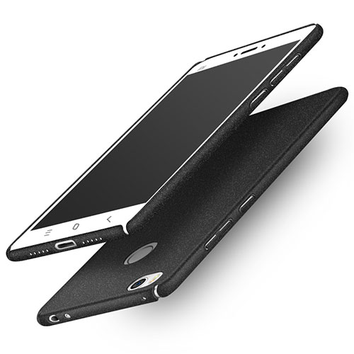 Hard Rigid Plastic Quicksand Cover for Xiaomi Mi 4S Black