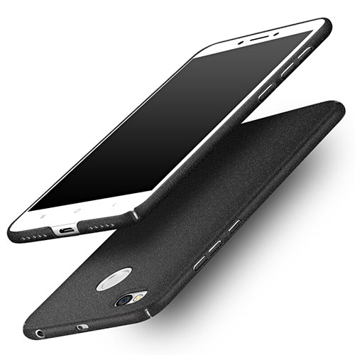 Hard Rigid Plastic Quicksand Cover for Xiaomi Redmi 4X Black