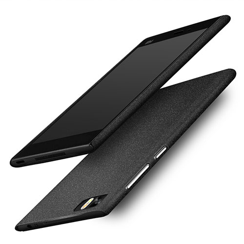 Hard Rigid Plastic Quicksand Cover Q01 for Xiaomi Mi 3 Black