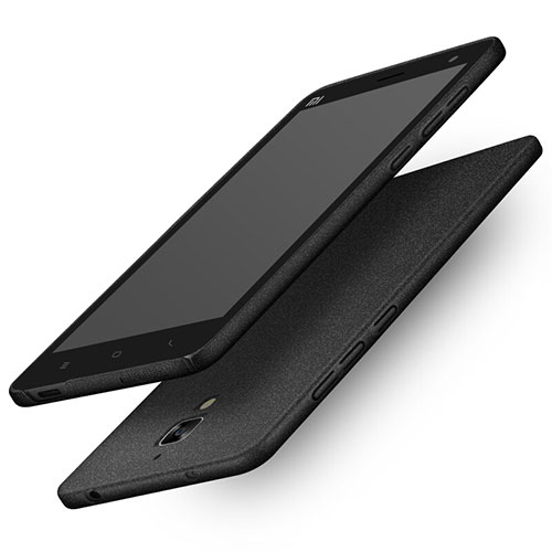 Hard Rigid Plastic Quicksand Cover Q01 for Xiaomi Mi 4 LTE Black