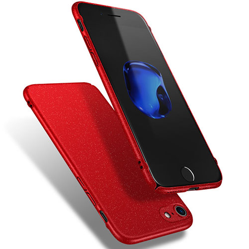 Hard Rigid Plastic Quicksand Cover Q02 for Apple iPhone SE (2020) Red