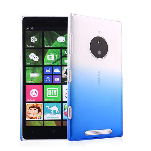 Hard Rigid Transparent Gradient Cover for Nokia Lumia 830 Blue