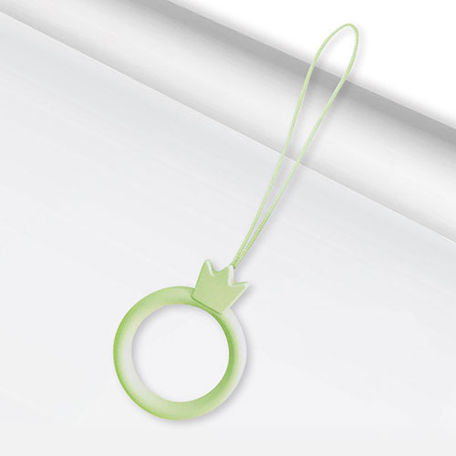 Lanyard Cell Phone Finger Ring Strap Universal R07 Green