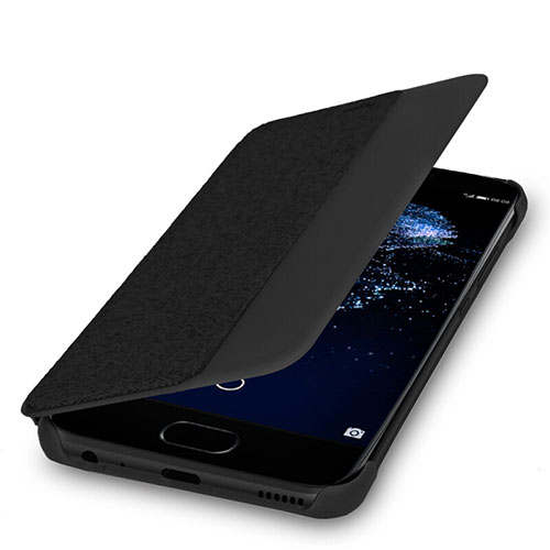 Leather Case Flip Cover for Huawei P10 Plus Black