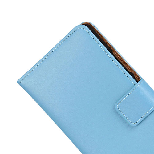 Leather Case Flip Cover for Huawei P9 Lite Sky Blue