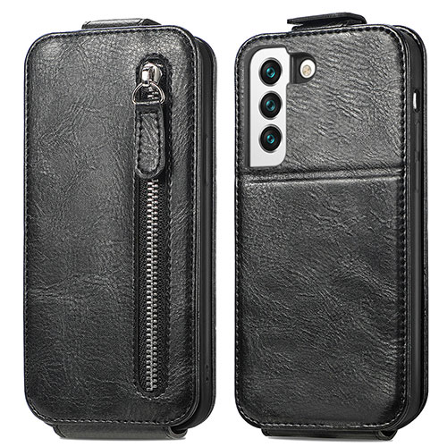 Leather Case Flip Cover Vertical for Samsung Galaxy S21 FE 5G Black