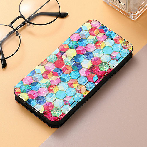 Leather Case Stands Fashionable Pattern Flip Cover H09 Holder for Apple iPhone 13 Pro Max Mixed