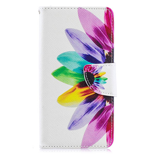 Leather Case Stands Fashionable Pattern Flip Cover Holder B01F for Samsung Galaxy A40 Mixed