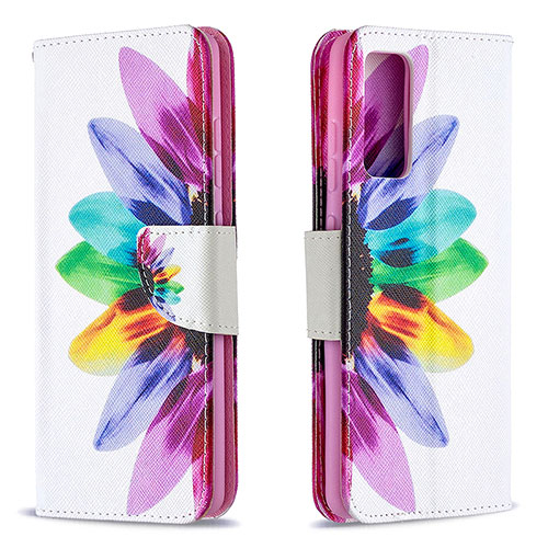 Leather Case Stands Fashionable Pattern Flip Cover Holder B01F for Samsung Galaxy S20 Lite 5G Mixed