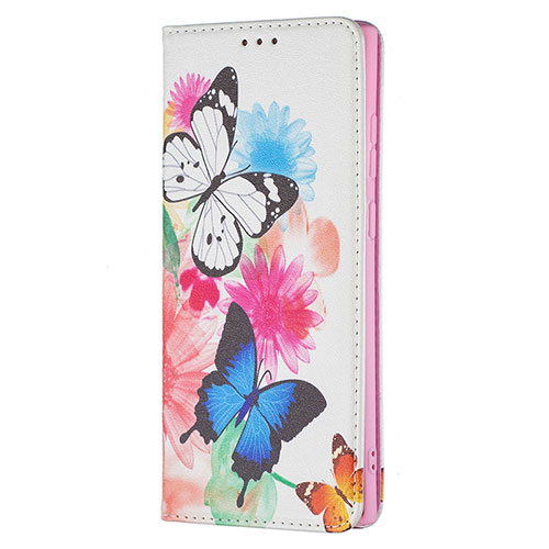 Leather Case Stands Fashionable Pattern Flip Cover Holder B01F for Samsung Galaxy S21 Ultra 5G Hot Pink