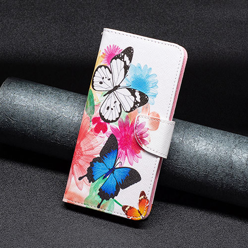 Leather Case Stands Fashionable Pattern Flip Cover Holder B01F for Xiaomi Mi 13 5G Colorful