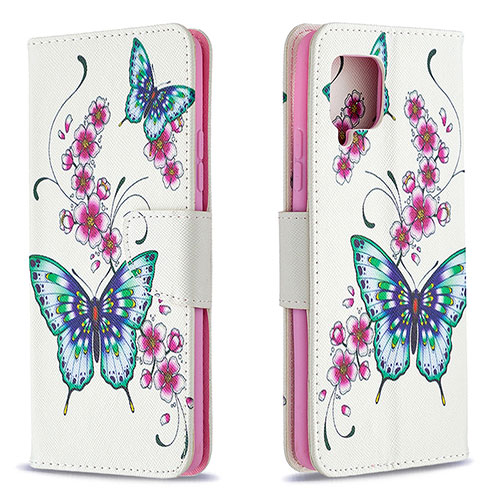 Leather Case Stands Fashionable Pattern Flip Cover Holder B03F for Samsung Galaxy A42 5G Colorful