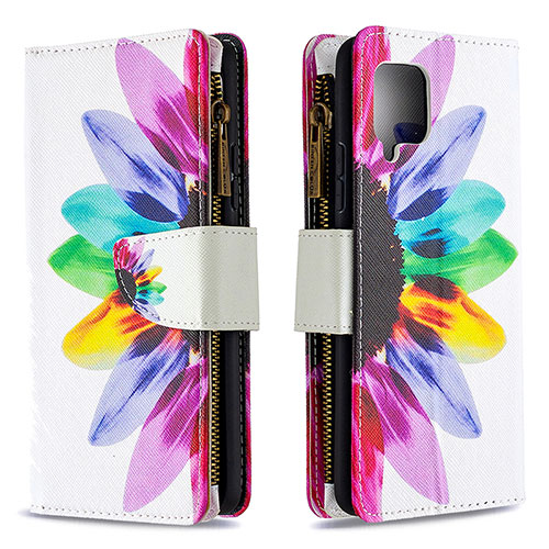 Leather Case Stands Fashionable Pattern Flip Cover Holder B04F for Samsung Galaxy A42 5G Mixed