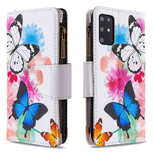 Leather Case Stands Fashionable Pattern Flip Cover Holder B04F for Samsung Galaxy S20 Plus 5G Colorful
