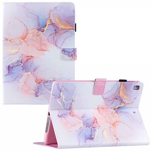 Leather Case Stands Fashionable Pattern Flip Cover Holder Y02B for Apple iPad Air 2 White