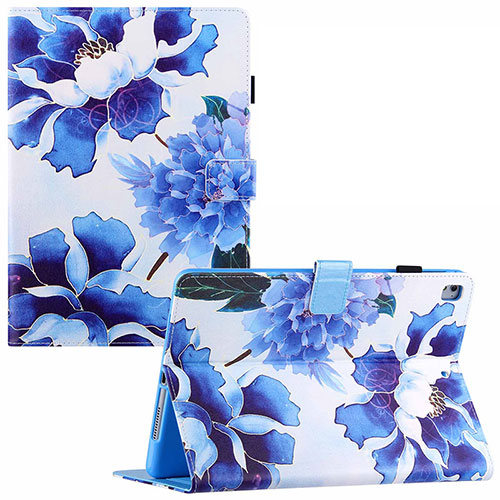 Leather Case Stands Fashionable Pattern Flip Cover Holder Y02B for Apple iPad Pro 9.7 Blue