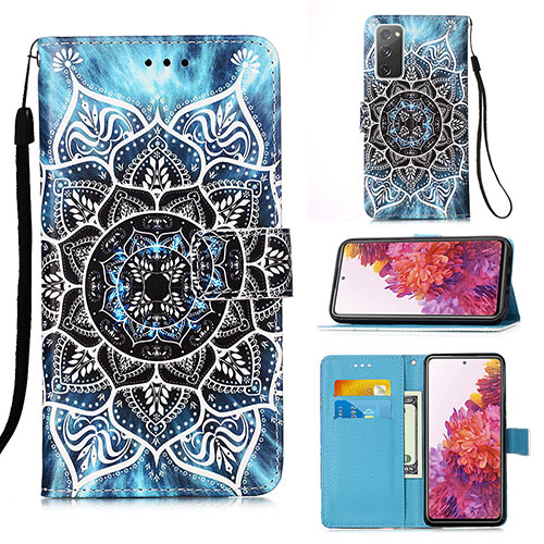 Leather Case Stands Fashionable Pattern Flip Cover Holder Y02B for Samsung Galaxy S20 FE (2022) 5G Mixed