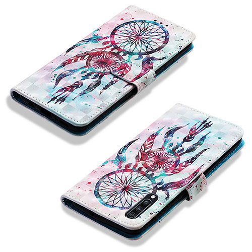 Leather Case Stands Fashionable Pattern Flip Cover Holder Y03B for Samsung Galaxy A70S Mixed