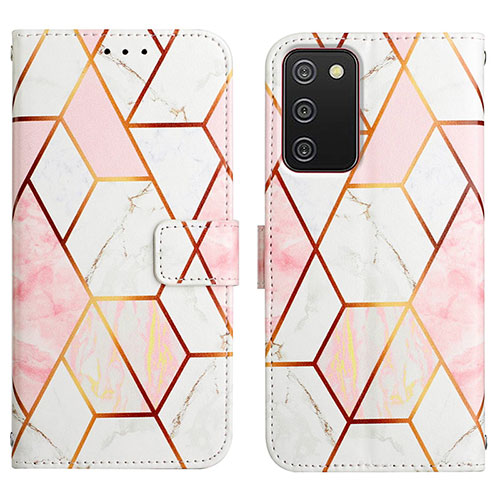 Leather Case Stands Fashionable Pattern Flip Cover Holder Y05B for Samsung Galaxy A02s Mixed