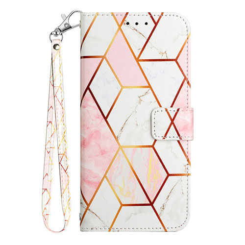 Leather Case Stands Fashionable Pattern Flip Cover Holder Y05B for Samsung Galaxy S20 FE 5G White