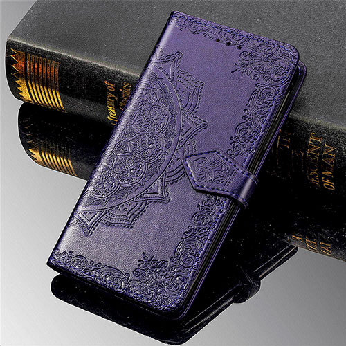 Leather Case Stands Fashionable Pattern Flip Cover L02 Holder for Xiaomi Mi 11 Pro 5G Purple