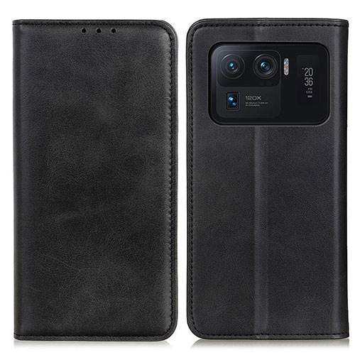 Leather Case Stands Flip Cover A02D Holder for Xiaomi Mi 11 Ultra 5G Black