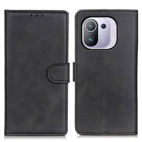 Leather Case Stands Flip Cover A05D Holder for Xiaomi Mi 11 Pro 5G Black