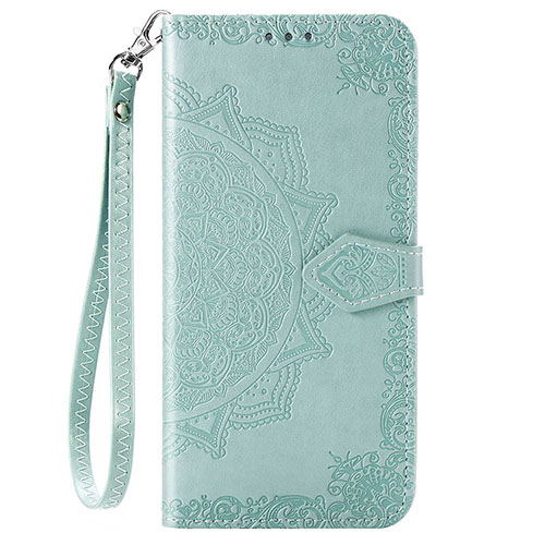 Leather Case Stands Flip Cover C01 Holder for Xiaomi Redmi Note 9 Green