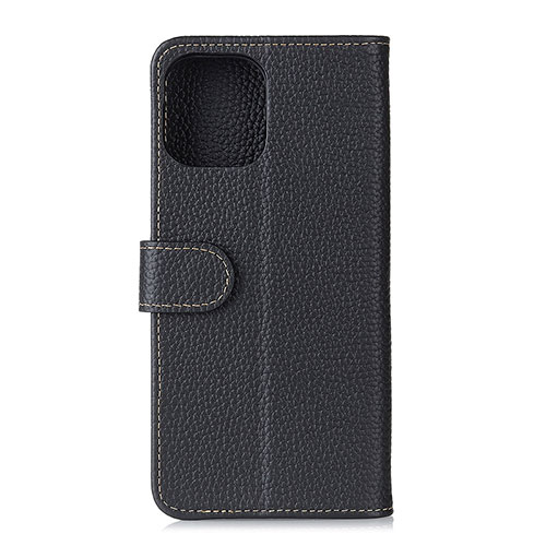 Leather Case Stands Flip Cover C06 Holder for Xiaomi Mi 11 Lite 5G NE Black