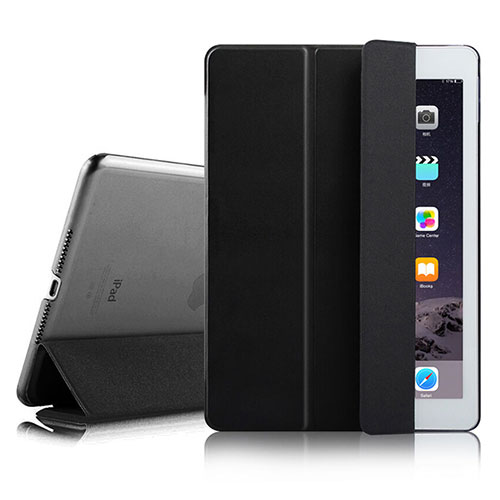 Leather Case Stands Flip Cover for Apple iPad Air 2 Black