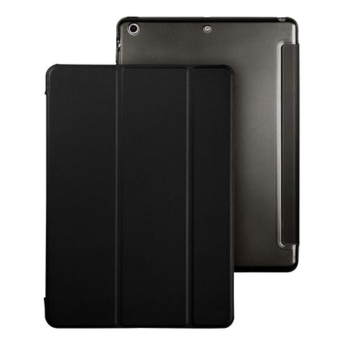 Leather Case Stands Flip Cover for Apple iPad Air Black