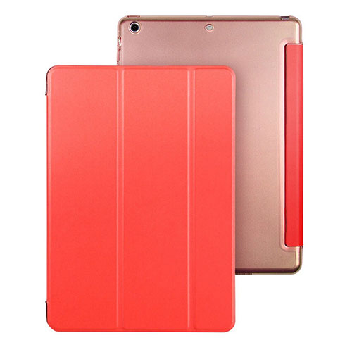 Leather Case Stands Flip Cover for Apple iPad Air Red