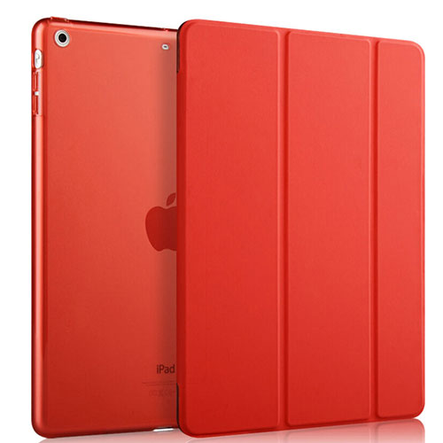 Leather Case Stands Flip Cover for Apple iPad Mini 3 Red