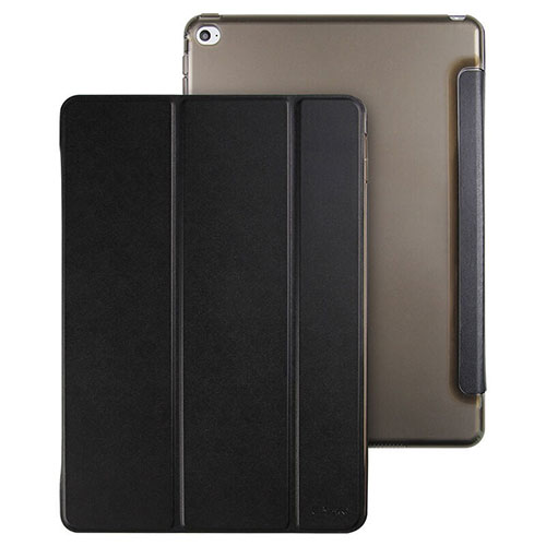 Leather Case Stands Flip Cover for Apple iPad Mini 4 Black