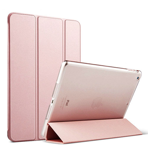 Leather Case Stands Flip Cover for Apple iPad Mini Rose Gold