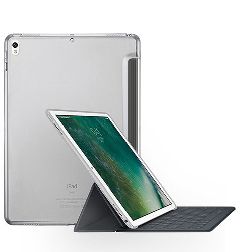 Leather Case Stands Flip Cover for Apple iPad Pro 12.9 (2017) Clear