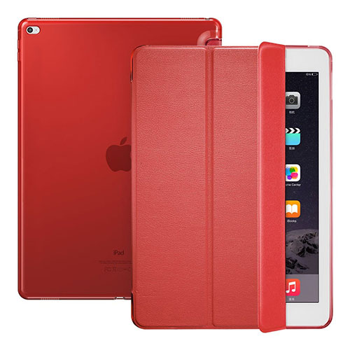 Leather Case Stands Flip Cover for Apple iPad Pro 12.9 Red