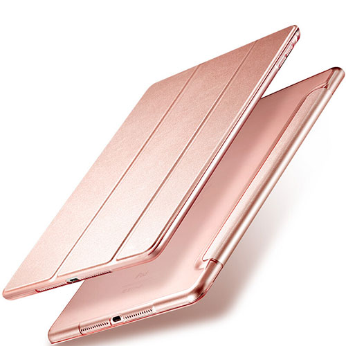 Leather Case Stands Flip Cover for Apple New iPad 9.7 (2018) Rose Gold