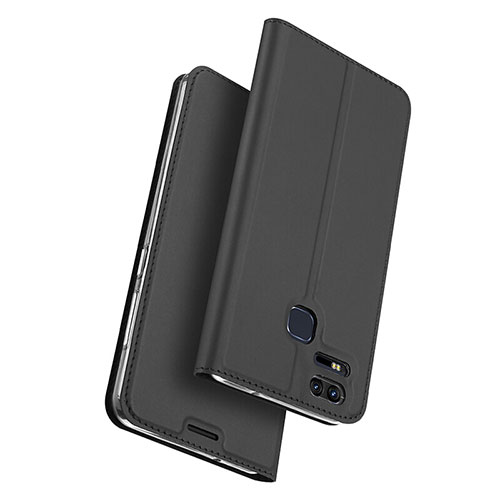 Leather Case Stands Flip Cover for Asus Zenfone 3 Zoom Black