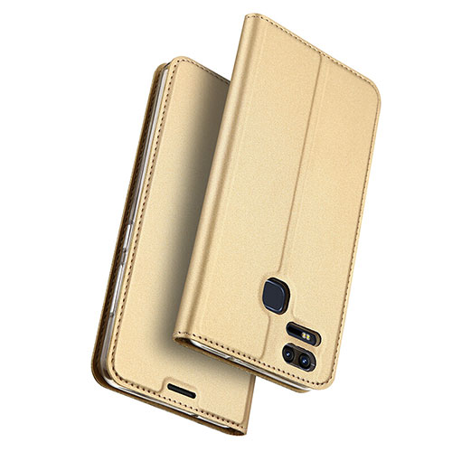 Leather Case Stands Flip Cover for Asus Zenfone 3 Zoom Gold