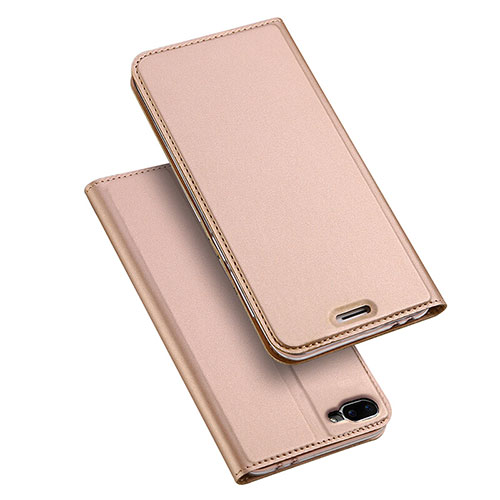 Leather Case Stands Flip Cover for Asus Zenfone 4 Max ZC554KL Rose Gold