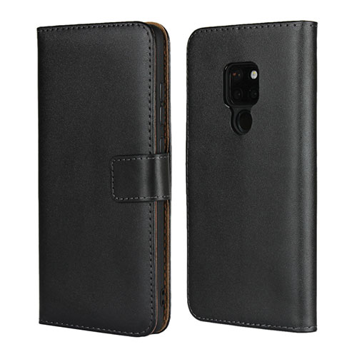 Leather Case Stands Flip Cover for Huawei Mate 20 Black