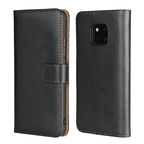 Leather Case Stands Flip Cover for Huawei Mate 20 Pro Black