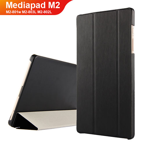 Leather Case Stands Flip Cover for Huawei Mediapad M2 8 M2-801w M2-803L M2-802L Black