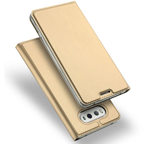 Leather Case Stands Flip Cover for LG V20 Gold