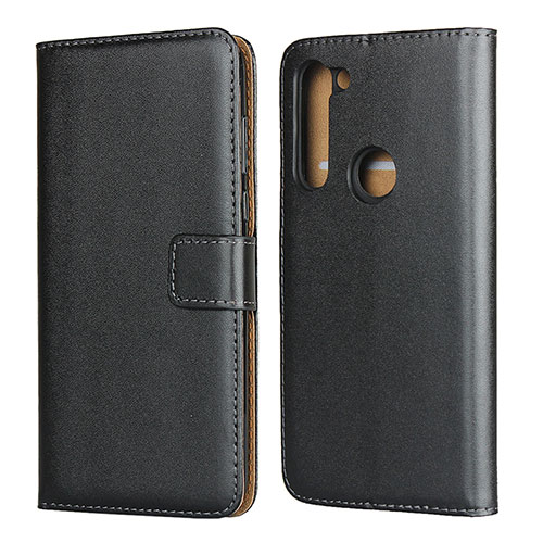 Leather Case Stands Flip Cover for Motorola Moto G8 Power Black