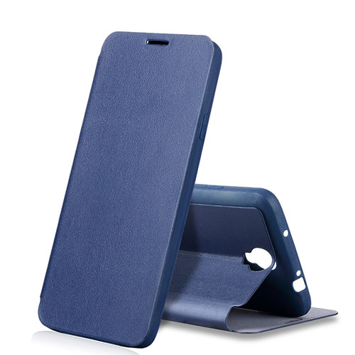 Leather Case Stands Flip Cover for Samsung Galaxy Note 3 Neo N7505 Lite Duos N7502 Blue