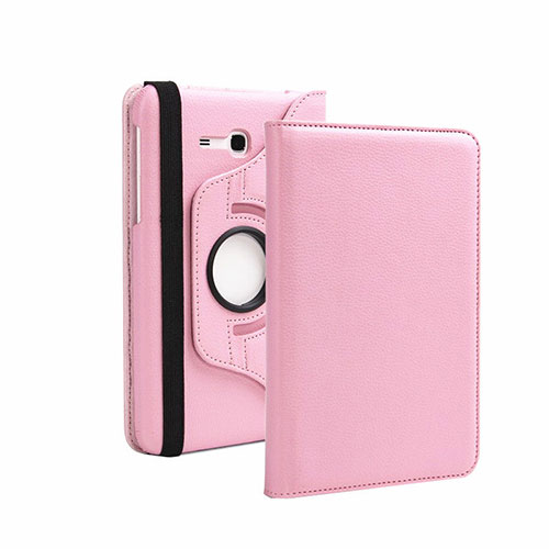 Leather Case Stands Flip Cover for Samsung Galaxy Tab 3 Lite 7.0 T110 T113 Pink